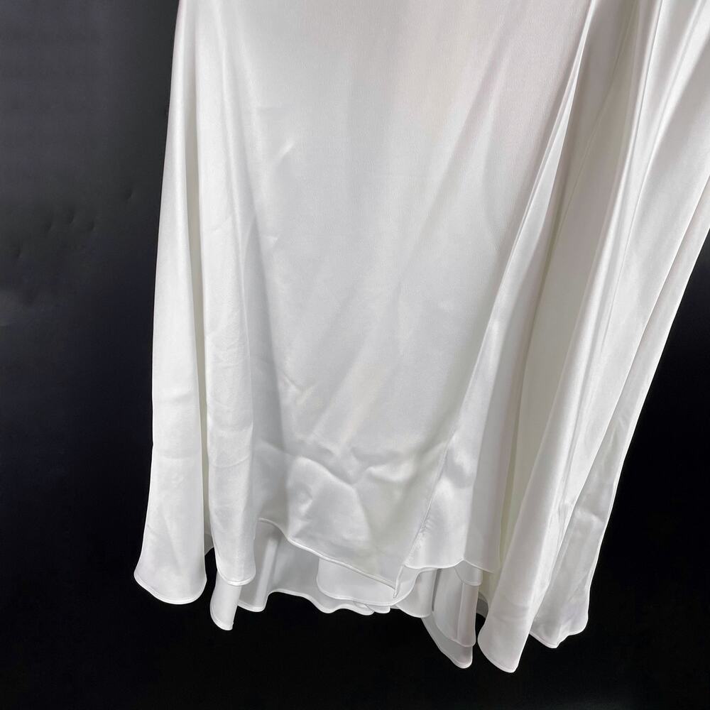 Jonathan Simkhai Nellie Slip Dress White Cowl Neck Sleeveless Midi Sz 0 - Picture 6 of 12